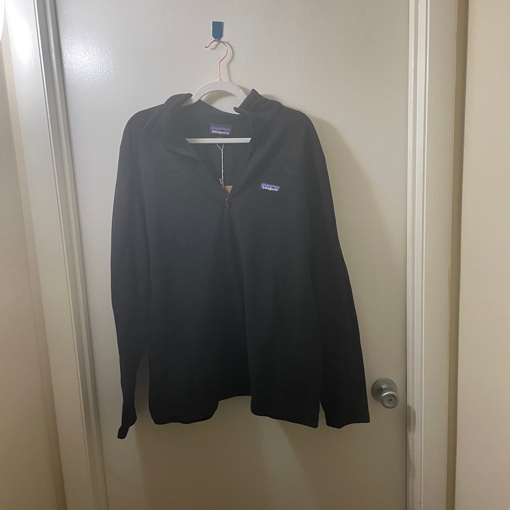 Mens Patagonia Micro D Black Pullover Sweater Shirt